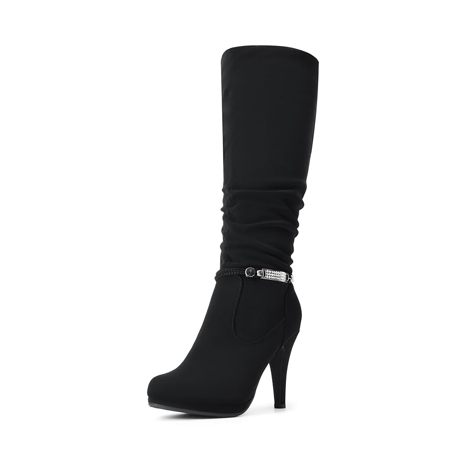 Y★★790 ジョン Y2K Gogo Knee-high Platform Boots-DREAM PAIRS